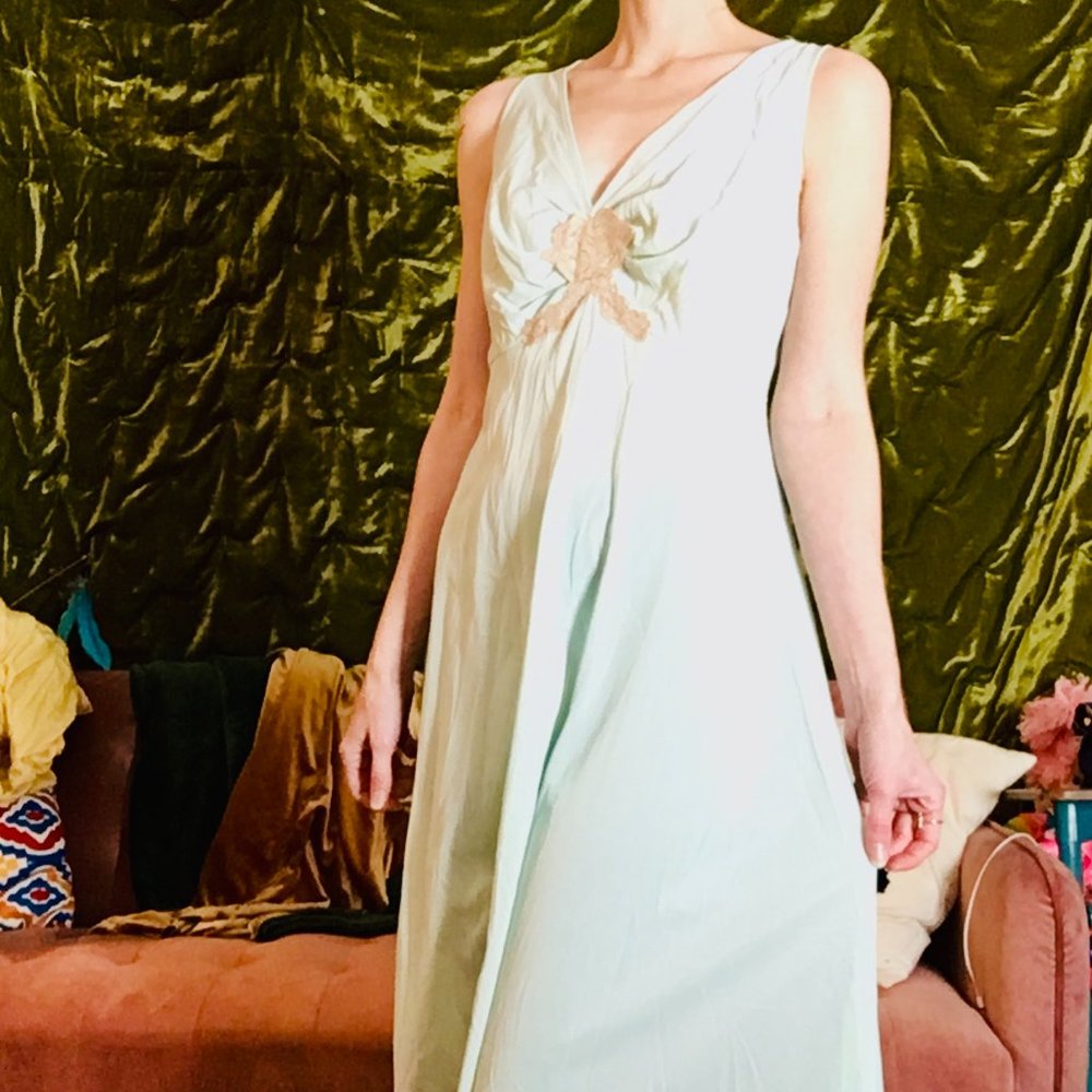 Vintage Light Turquoise Nightie